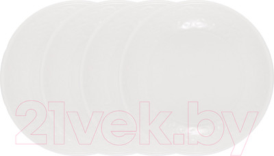 Набор тарелок Gipfel Silvia 42929 (4шт, белый)