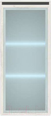 Шкаф-пенал Памир Гретта 1В (крафт белый/антрацит)