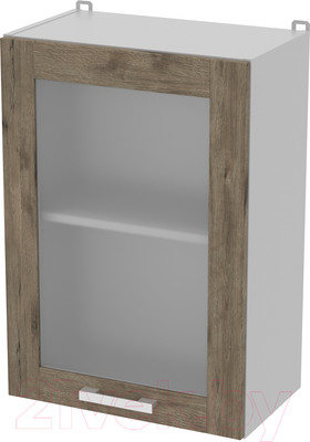 Шкаф навесной для кухни Интерлиния Компо ВШ50ст-720-1дв (дуб веллингтон)