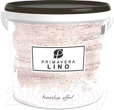 Штукатурка готовая декоративная Primavera Lino 0.2 (1л, белый)