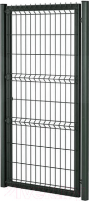 Каркас для калитки Белзабор Под навесной замок 0.98x1.73м с 3Д (ПП 7016, левые петли)