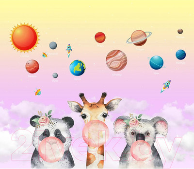 Фотообои листовые Citydecor Bubble Gum 7 (300x260см)