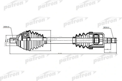 Приводной вал Patron PDS6876