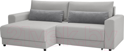 Диван угловой Mio Tesoro Таун 264 1.5ек-1.5пф (1366 светло-серый)
