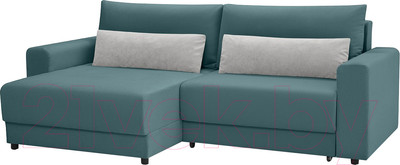 Диван угловой Mio Tesoro Таун 264 1.5ек-1.5пф (1367 серо-голубой)