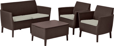 Комплект садовой мебели Keter Salemo 2-sofa Set / 258966 (коричневый)