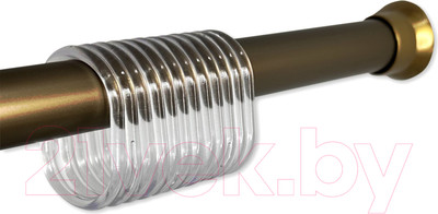 Карниз для ванны Comfort Alumin Group Раздвижной 200 (бронзовый)