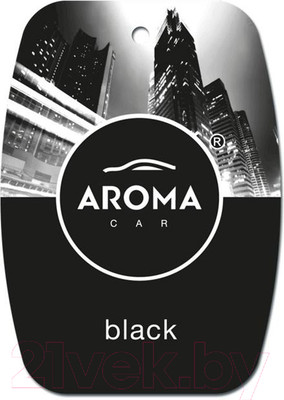 Ароматизатор автомобильный Aroma Car City Card Black (5г)