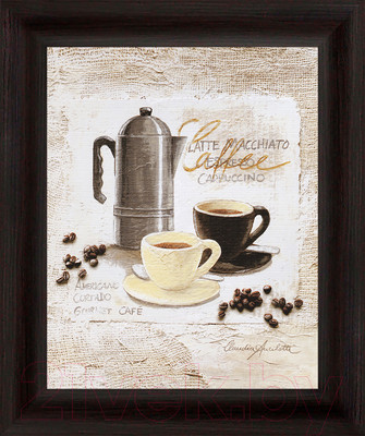 Картина Декарт Капучино и латте 8Л0892 (в раме)