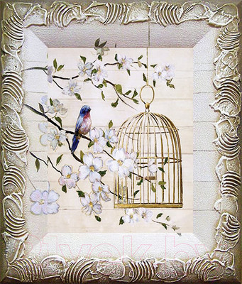 Картина Декарт Певчая птица 8Л3026 (в раме)