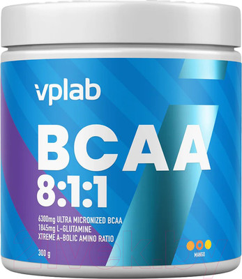 Аминокислоты BCAA Vplab 8:1:1 (300г, манго)