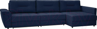 Диван угловой Mio Tesoro Кембридж 291 1.5ек-1.5ек-1.5пф (1134 синий)