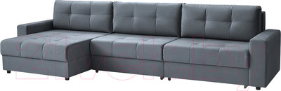Диван угловой Mio Tesoro Манчестер 292 1.5ек-1.5ек-1.5пф (968 серый)