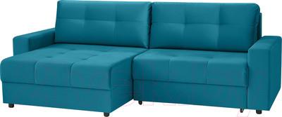 Диван угловой Mio Tesoro Манчестер 292 1.5ек-1.5пф (1102 аквамарин)