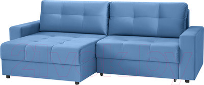 Диван угловой Mio Tesoro Манчестер 292 1.5ек-1.5пф (840 синий)