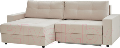 Диван угловой Mio Tesoro Манчестер 292 1.5ек-1.5пф (966 светло-бежевый)