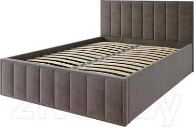 Двуспальная кровать ДСВ Лана 1.4 с подъемным механизмом (шоколад)