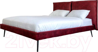 Двуспальная кровать ДСВ Сильвия 1.6 (бордо)