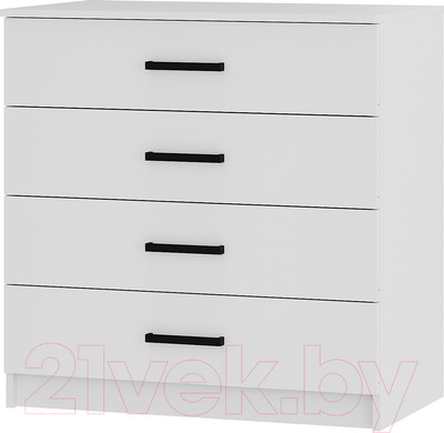 Комод BTS Фьюжн КМ-02 (белый/белый)