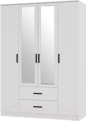 Шкаф BTS Фьюжн ШК-14 (белый/белый)