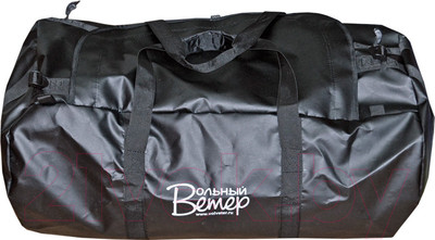 Гермосумка Вольный ветер ПВХ 80л / 21082 (черный)