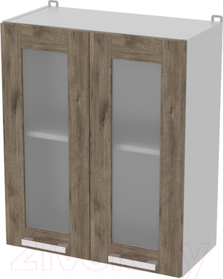 Шкаф навесной для кухни Интерлиния Компо ВШ60ст-720-2дв (дуб веллингтон)