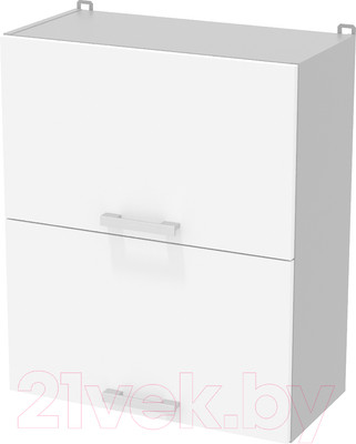 Шкаф навесной для кухни Interline Компо ВШ60-720-2дг (белый платинум)