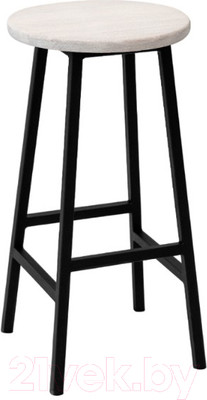 Табурет барный Stal-Massiv SMH-76 (дуб беленый/черный)