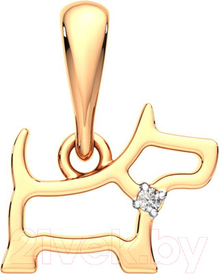 Подвеска из розового золота ZORKA 4D00153.9K.R (с бриллиантом)