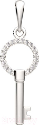 Подвеска из серебра ZORKA 0440433 (с фианитом)