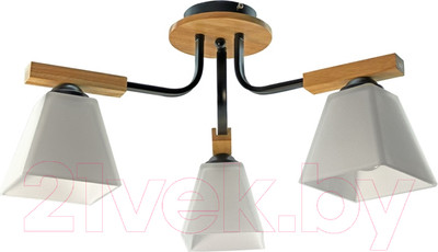 Люстра Aitin-Pro НПБ 02-3x60-102 / N5462/3 (черный/дерево)