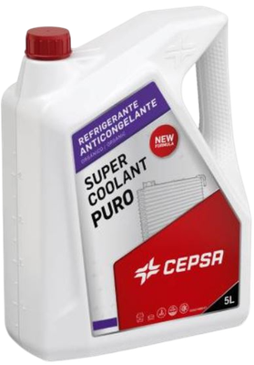 Антифриз Cepsa Super Coolant Puro New Концентрат / 663223091 (5л, фиолетовый)