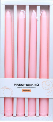 Набор свечей Home Line Персик / GL-P (4шт)