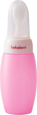 Дозатор детский Bebekevi BEVI1324-1 с ложкой (розовый)