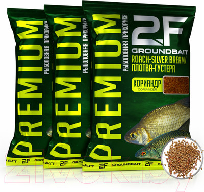 Набор для прикормки 2F Premium Плотва-густера (3кг, коричневый)