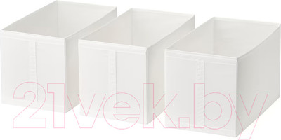 Набор коробок для хранения Swed house Flarkan 34.77.3292 (3шт, белый)