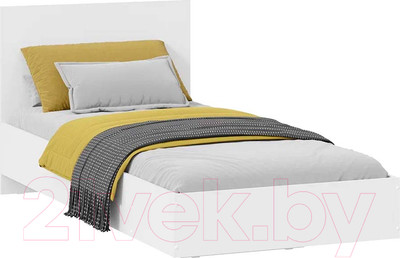 Односпальная кровать ТриЯ Марли комбинированная Тип 2 90x200 (белый)