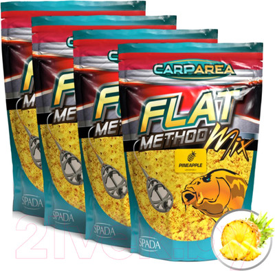 Набор для прикормки Carparea Flat Method ананас (2.4кг)