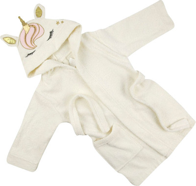 Халат детский Bebekevi Единорожек / BD1026-1-3 (экрю)