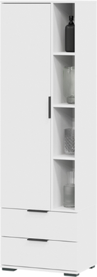 Шкаф с витриной ТриЯ Агата (белый ясень)