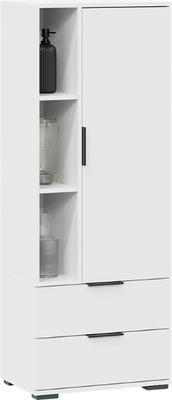 Шкаф с витриной ТриЯ Агата исп.2 (белый ясень)