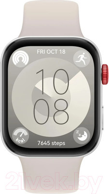 Умные часы Huawei Watch Fit 3 Slo-B09 / 55020CJG (белый, силиконовый ремешок)