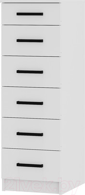 Комод BTS Фьюжн КМ-04 (белый/белый)