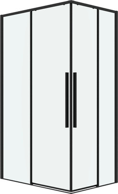 Душевой уголок Grossman Galaxy 80x80x195 / 300.K33.01.8080.21.00 (черный матовый/прозрачное стекло)