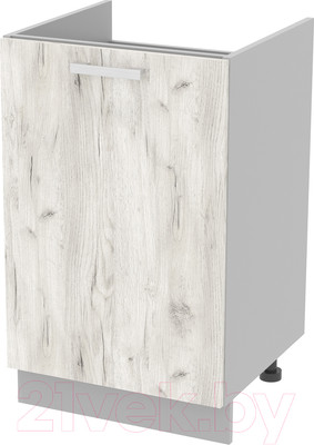 Шкаф под мойку Интерлиния Компо НШ50м-1дв (дуб белый)