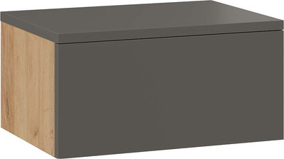 Прикроватная тумба ТриЯ Универсальная тип 1 (графит серый/дуб крафт золотой)