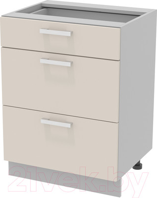 Шкаф-стол кухонный Интерлиния Компо НШ60рш3 1м+2б (персидский жемчуг)