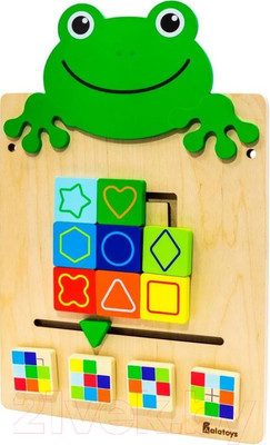 Бизиборд Alatoys Настенная бизидоска Лягушка / ББ606