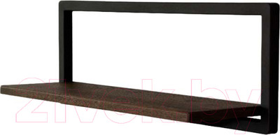Полка Stal-Massiv Fly-DZ (дуб мореный/черный)