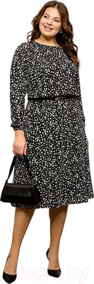 Платье Romgil РТ0011-ПЭ2  (р.170-108-116, черный/молочный)
